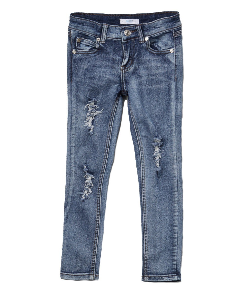 ToBeInStyle Girl’s Denim Easy Styling Classic Timeless Everyday Jeans Zip-Up Closure