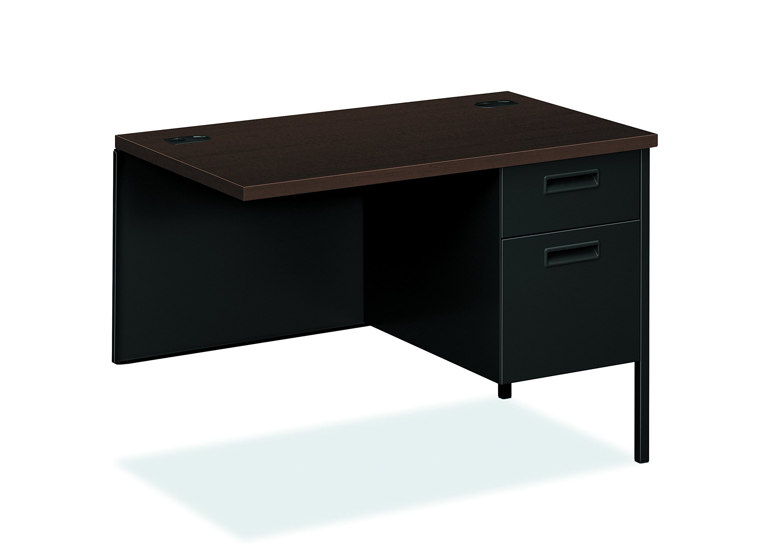 HON HP3235R.MOCH.P Metro Classic Black Finish Laminate Right Return with 1 Box/1 File Drawer, 42"W, Mocha