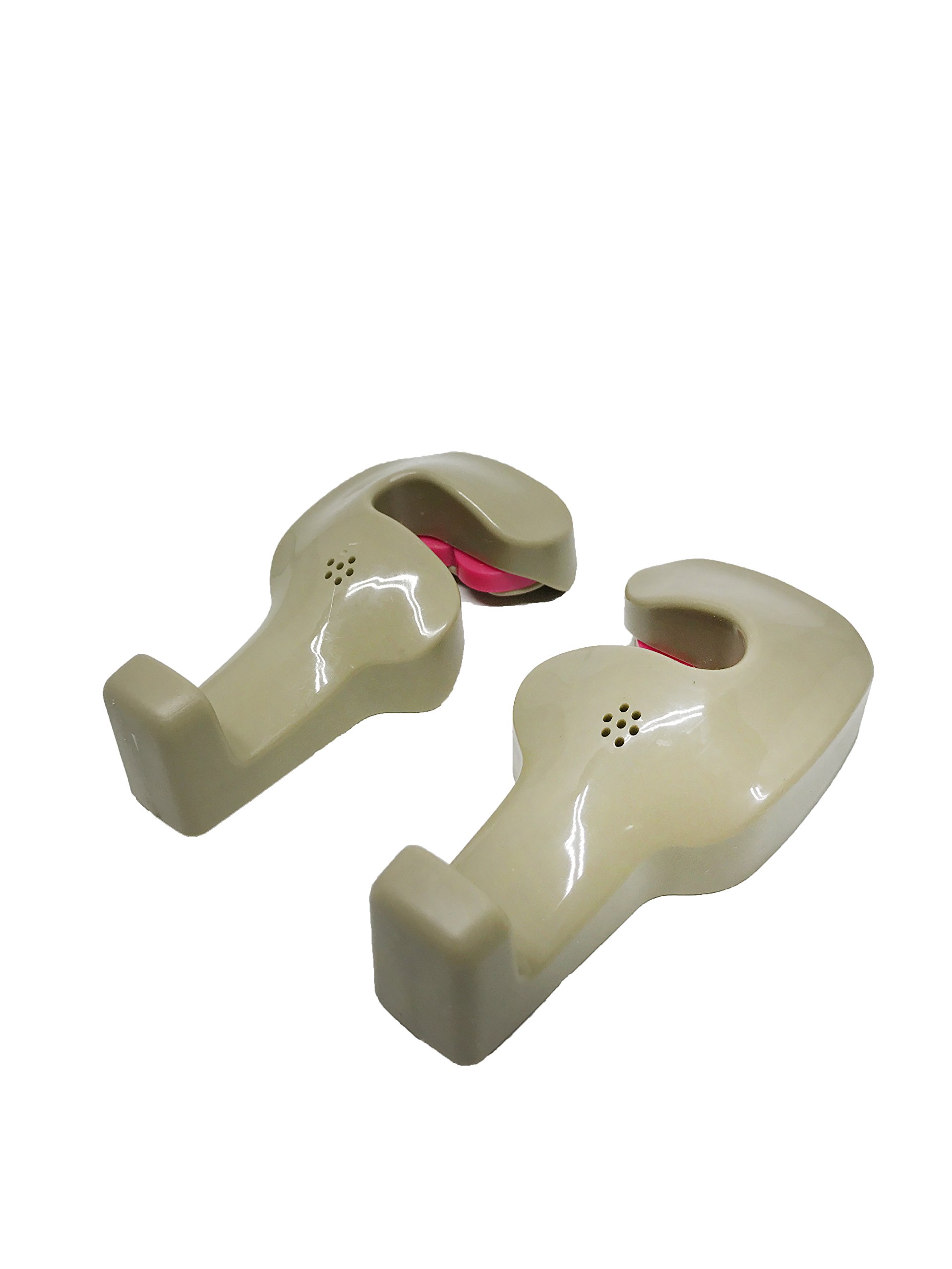 (Pack of 2) Car Headrest Hanger, Universal Car Vehicle Back Seat Headrest Hanger Holder Hook for Bag Purse Cloth Grocery (White)