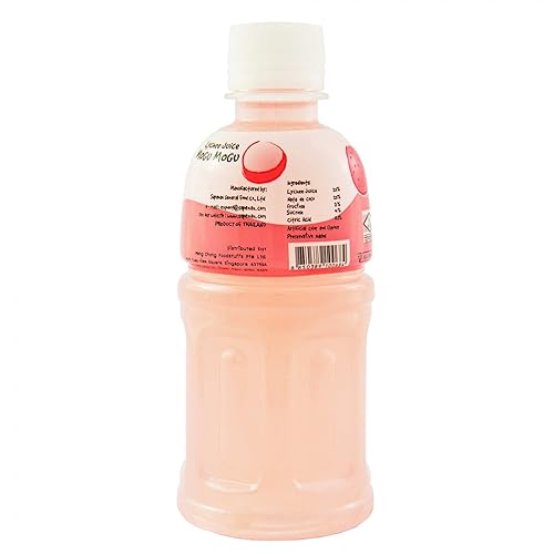 Mogu Mogu Juice with Nata De Coco, Lychee, 64.92 Ounce, (Pack of 6) - Lychee - 10.82 Ounce (Pack of 6)
