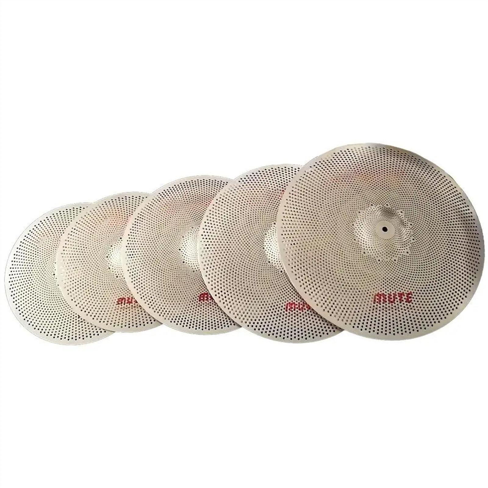 Piatti per Batteria Professionali Set Di Piatti Muti 14''hi-hat/16''crash/18''crash/20''ride Piatti Con Borsa Per Piatti