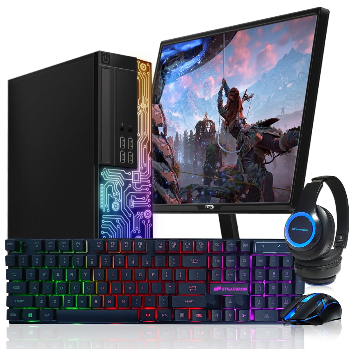 DELL - ノートパソコン DELL win10 i5 4GB 500GB B051203 Dell Gaming OptiPlex Desktop RGB Computer PC, Intel Core i5