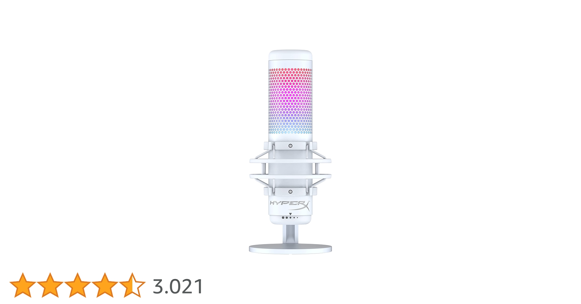 MICROFONE HYPERX QUADCAST S, USB, LED RGB, WHITE, 519P0AA : Amazon