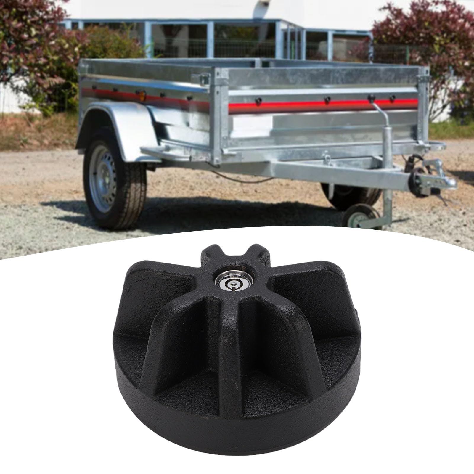 Akozon Serrure D'attelage de Remorque, Antivol Robuste, Coupleur pour équipement de Construction de Camping-Car