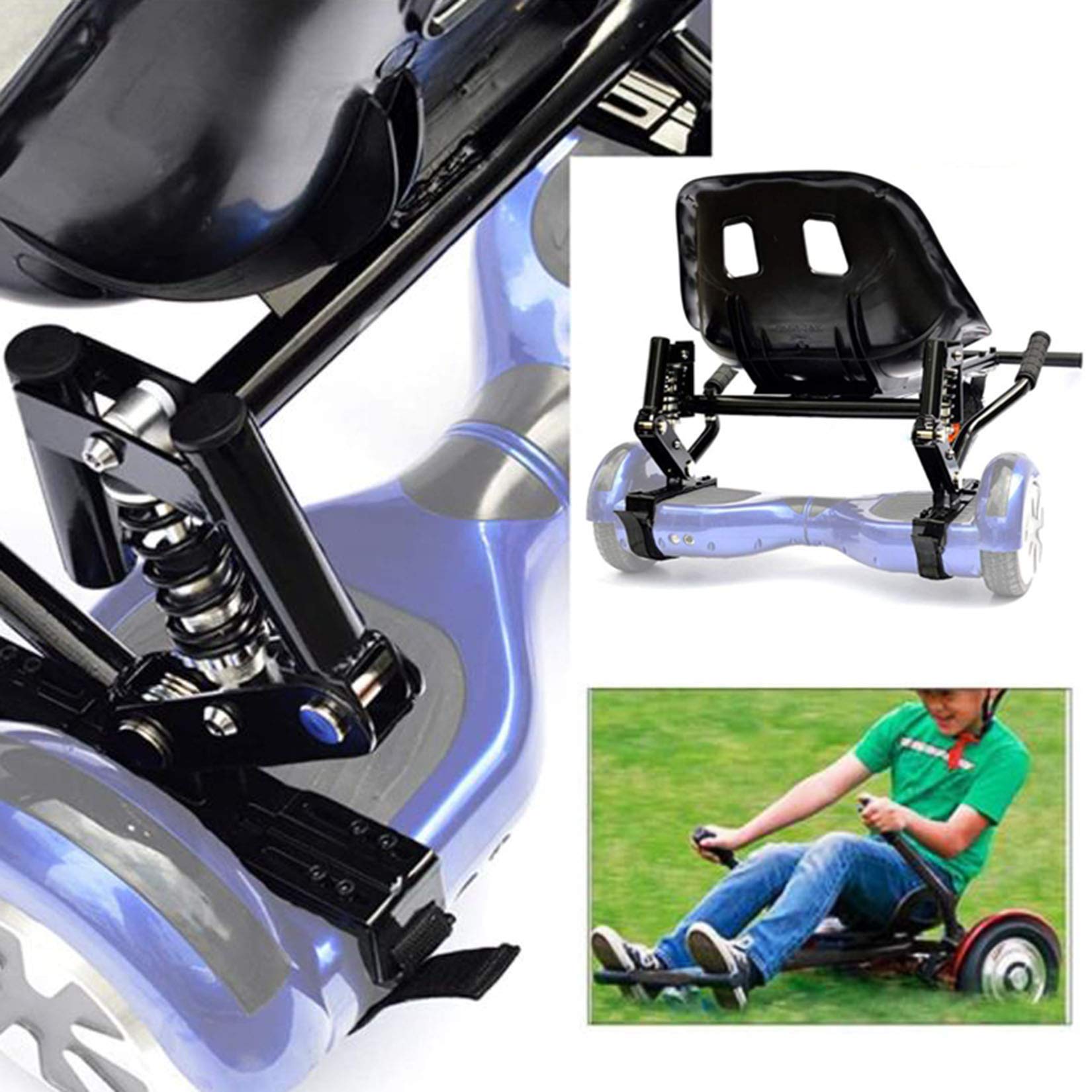 Accessoires Hoverboard, Kart Hoverkart Board, Kit de Conversion Kart, Compatible avec Tous Les Hoverboards pour Enfants Scooter électrique avec siège