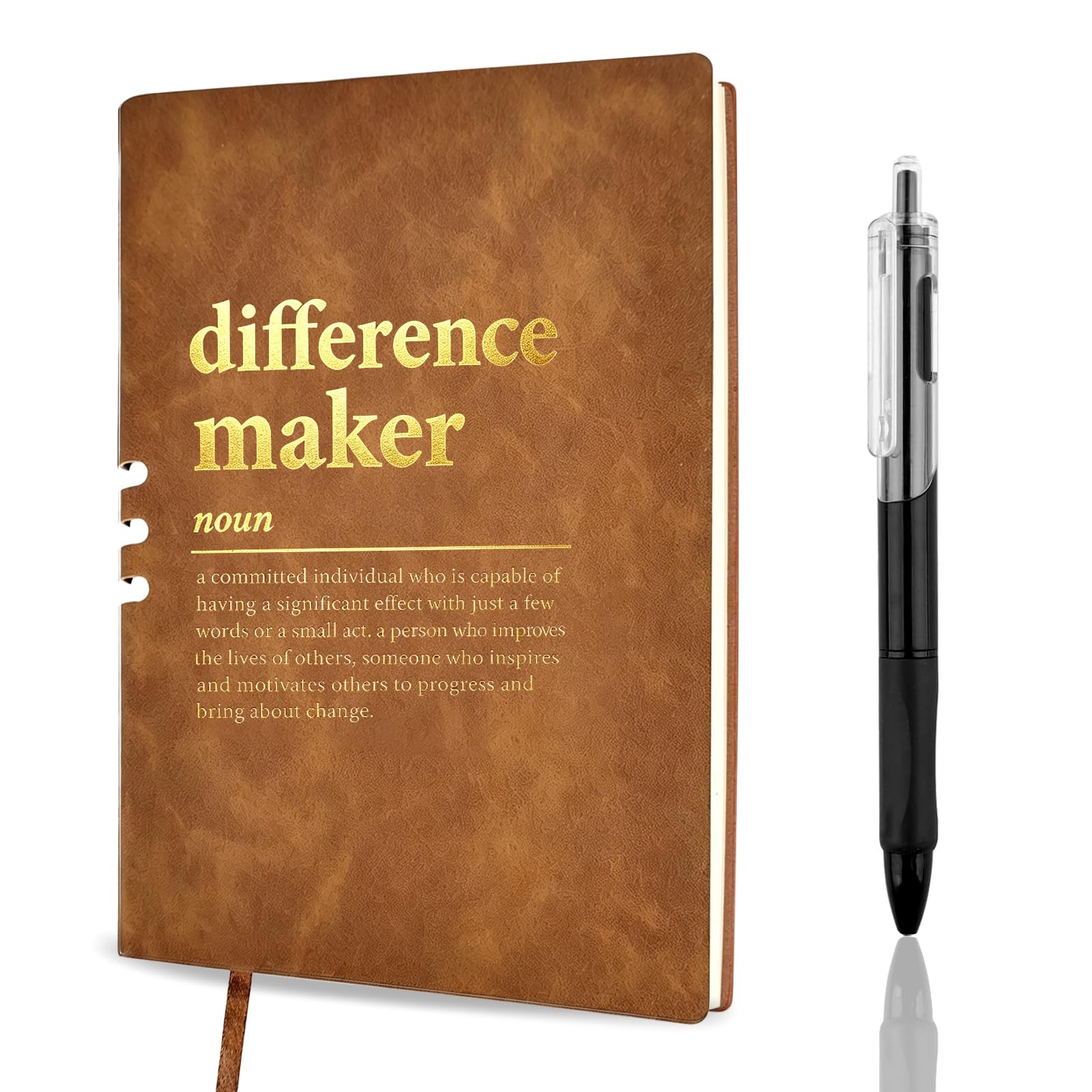 Mitibet Difference Maker Notebook and Pen Set, Leaving Gifts for Colleagues Women Men, Coworker Farewell New Job Gift, Thank You Present for Boss Employee Mentor, Inspirational Appreciation Note Book