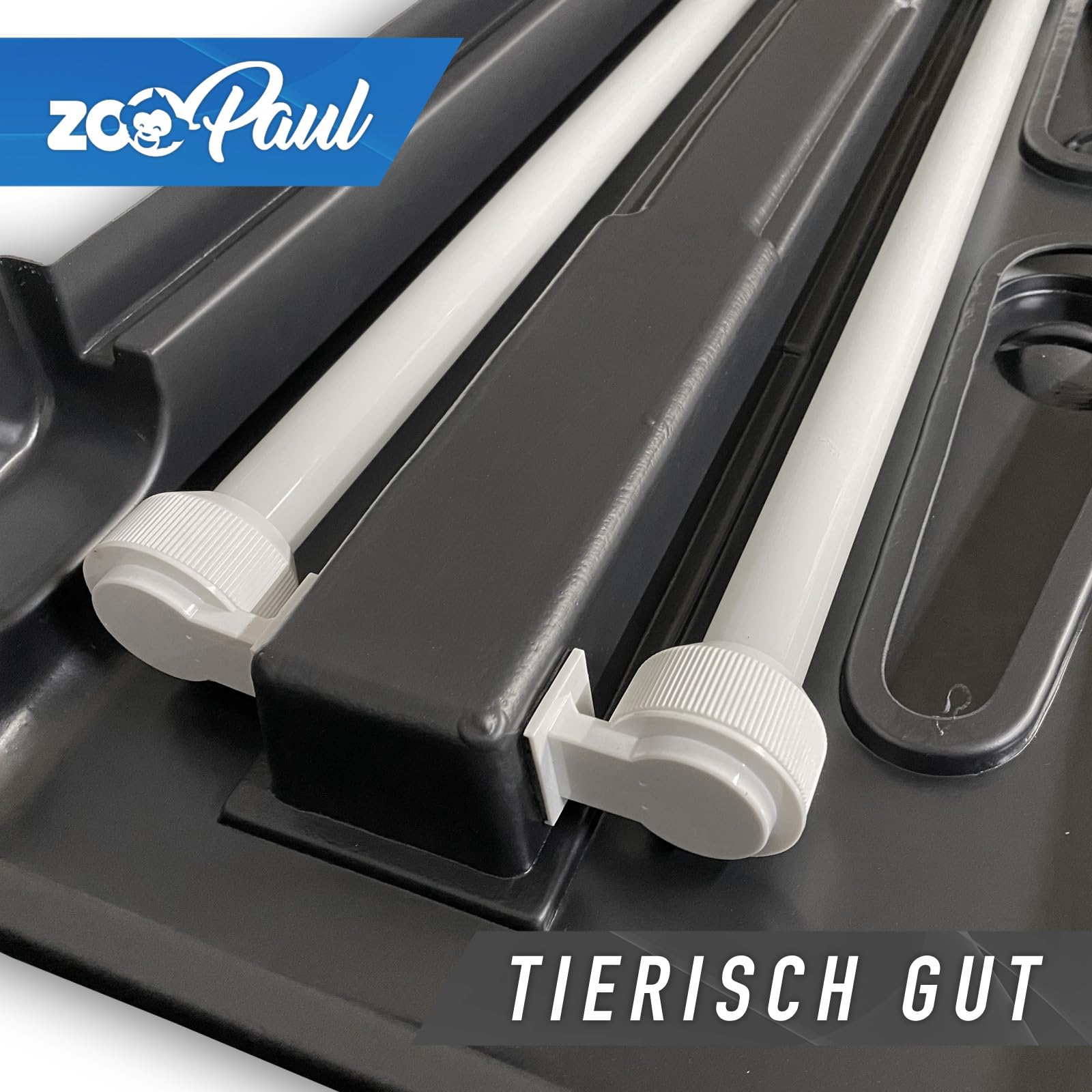 ZooPaul Aquarium Abdeckung 120x40cm Mit LED - DayNight Beleuchtung Timer Dimmer