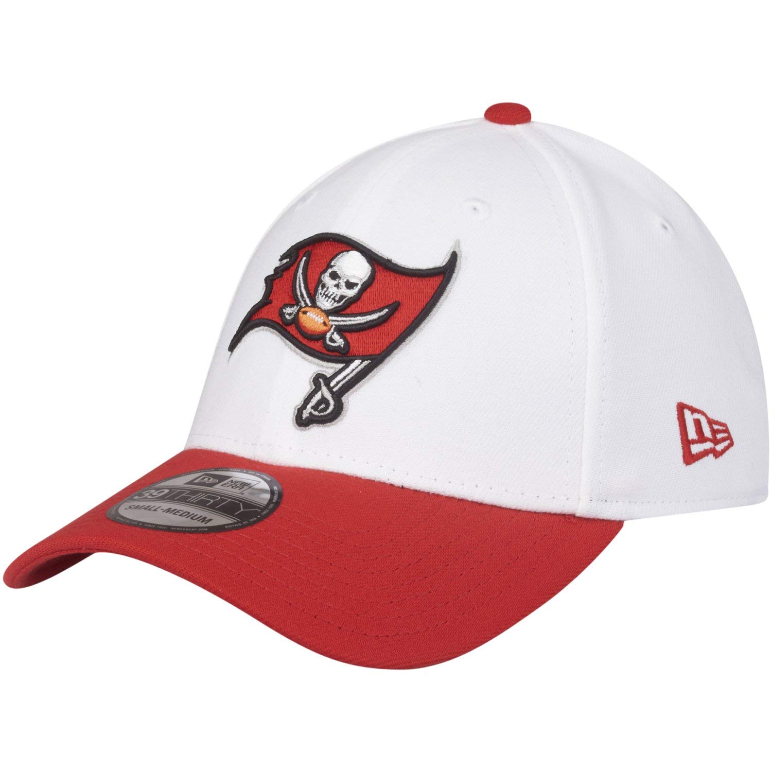 New Era 39Thirty Stretch Cap - NFL Tampa Bay Buccaneers - L/XL White