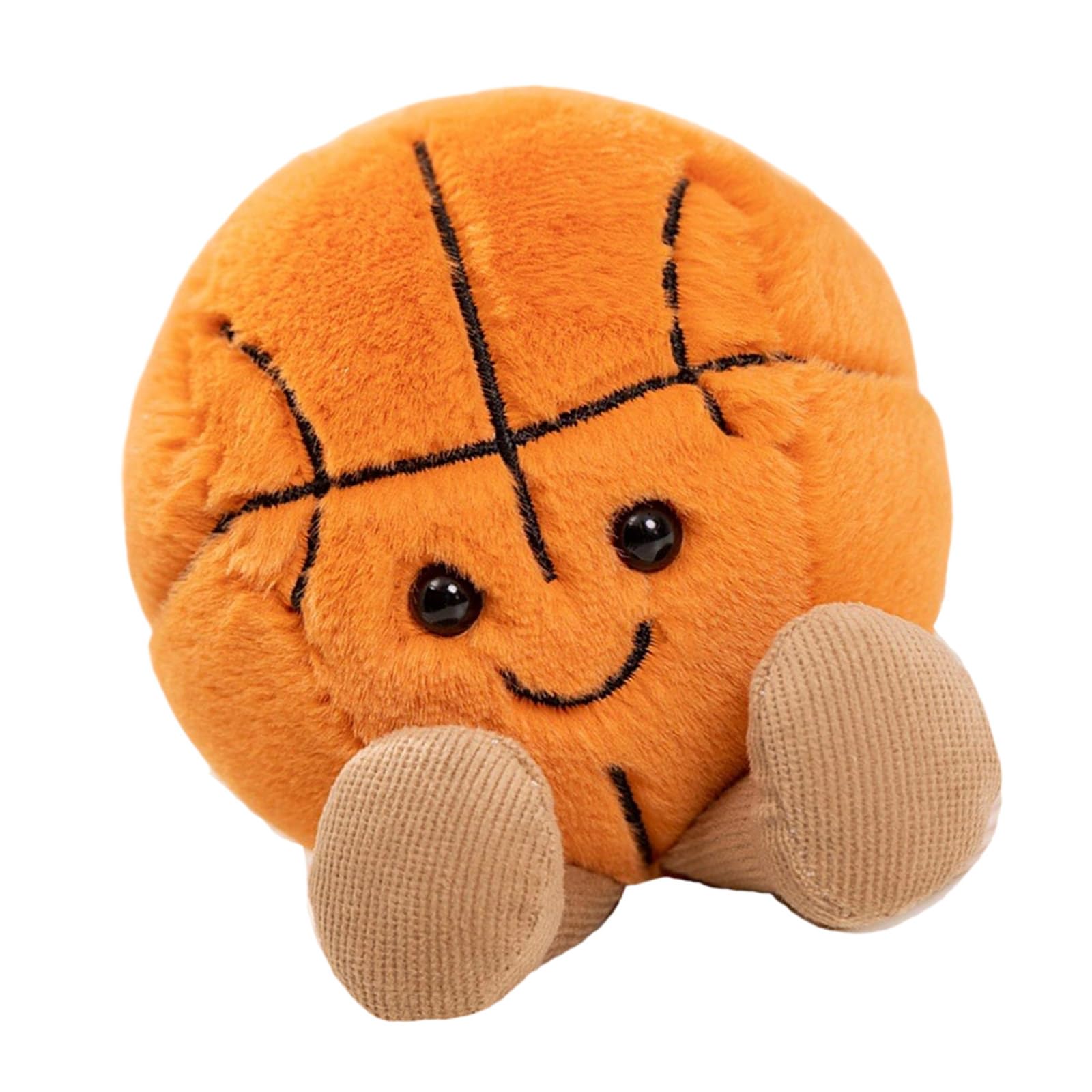 Baloncesto Fútbol Peluche, Adorable Juguete Deportivo de Peluche, Juguete Almohada de Pelota Deportiva con Relleno de Algodón Seguro para Adultos, Regalo de Cumpleaños, Baloncesto Fútbol