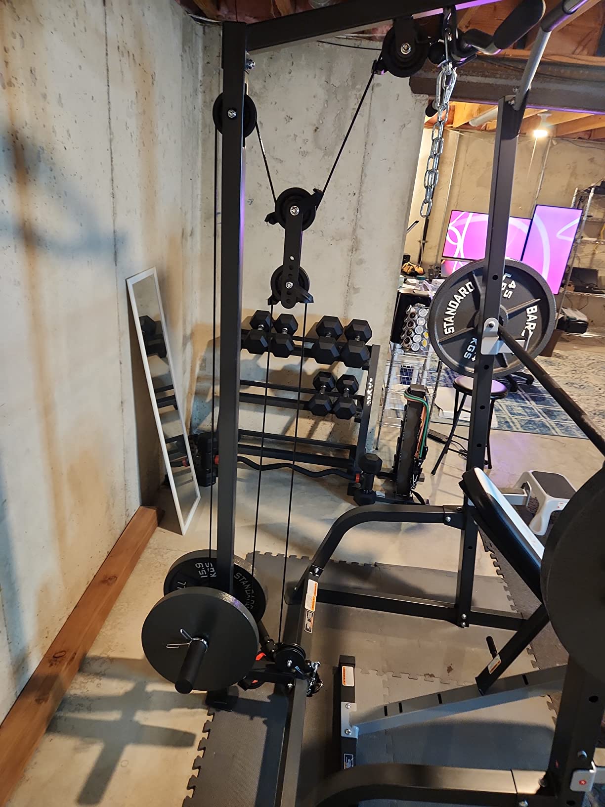33/mo Finance Marcy Pro Deluxe Cage System with Weightlifting Bench