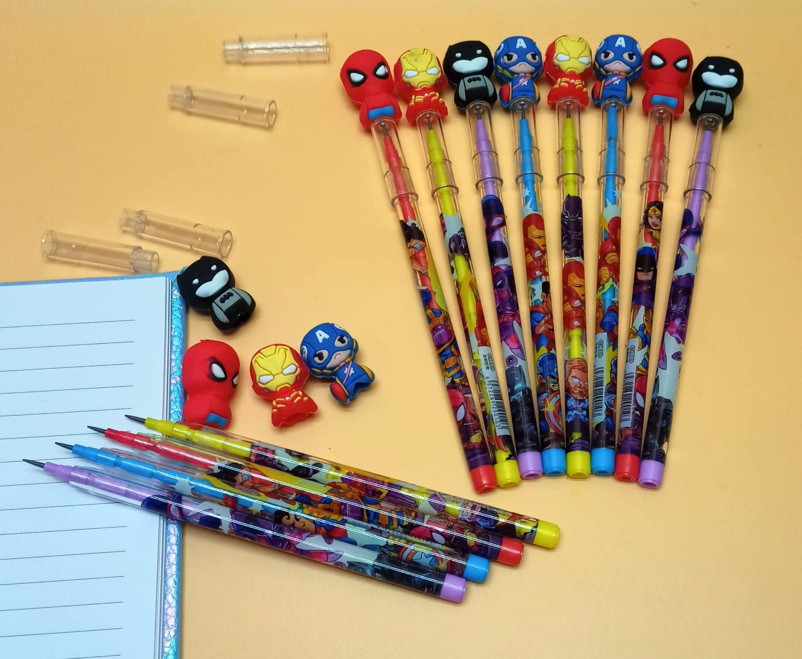 TERA 13 Return Gifts Pencil Set for Boys (3 Pcs) Cartoon Pencil for Kids Return Gifts for School Stationary for Boys & Kids