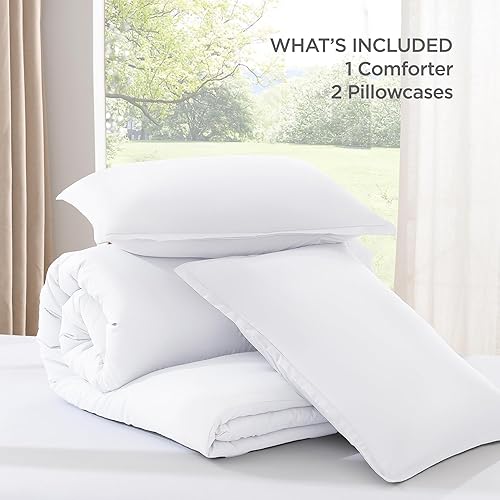 Miniatura 7 de Andency Juego de edredón tamaño California King, 3 piezas, tamaño California King, ligero, suave, liso, de microfibra esponjosa de gran tamaño (104