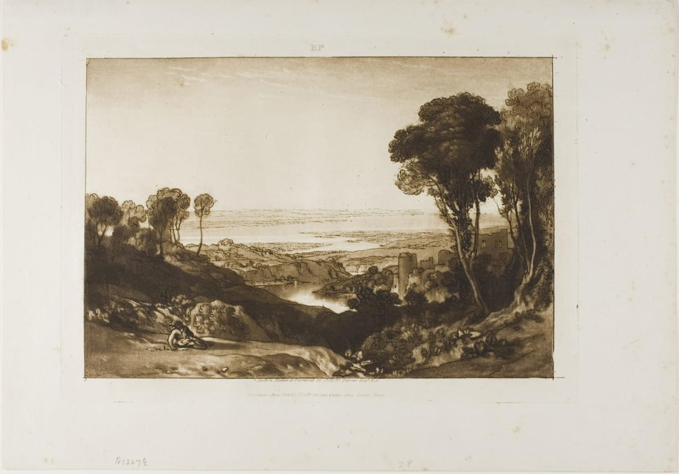 SERENDIPITP Vintage Picture Print on Canvas Wall Art Poster Junction of Severn and Wye by Mallord William Turner Artwork Print Poster for Wall Decor 60x90cm