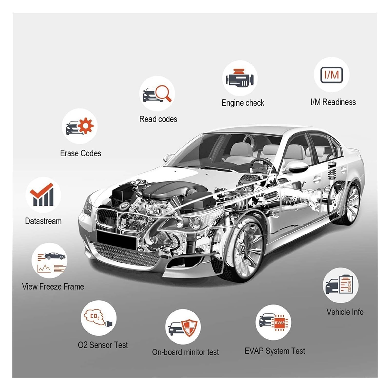 X431 CR3001 OBD2 Scanner Motore Scansione OBD 2 Lettore di Codice Strumento Diagnostico Auto Scanner Automobilistico