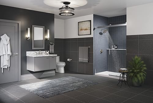 Miniatura 3 de KOHLER Purist K-32375-SC01-2GL - Lámpara de tocador de baño, aplique de pared individual, certificación UL, 1 luz, latón moderno cepillado,