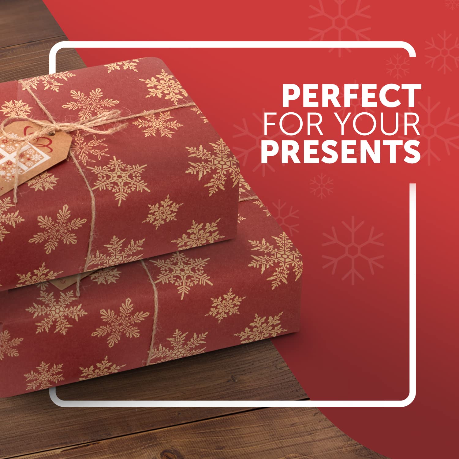 Kraft & Co Wrapping Paper Roll, Style 11, 1 roll (Pack of 1) - Image 3