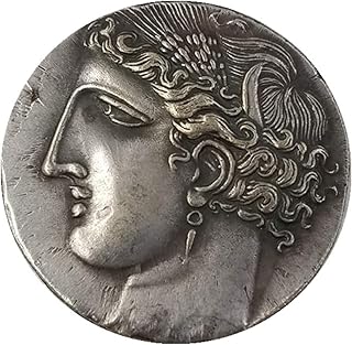 Antique Greek Commemorative Coin Silver Dollar Metal Coin Plated Commemorative Coin Badge Medal for Collection Arts Gifts Souvenir Collectible Coins