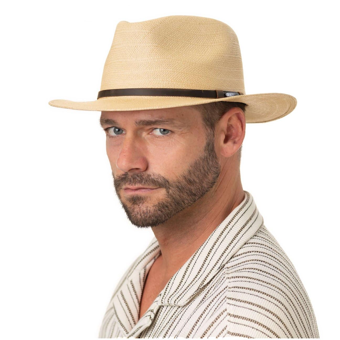 Stetson Classic Traveller Sombrero de Paja Panama Proteccion UV 40 Unisex Primavera Verano
