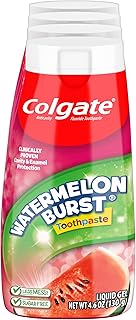 Colgate Anticavity Kids Toothpaste with Fluoride for Ages 2+, Watermelon Burst Flavor - 4.6 Ounce (4 Pack)