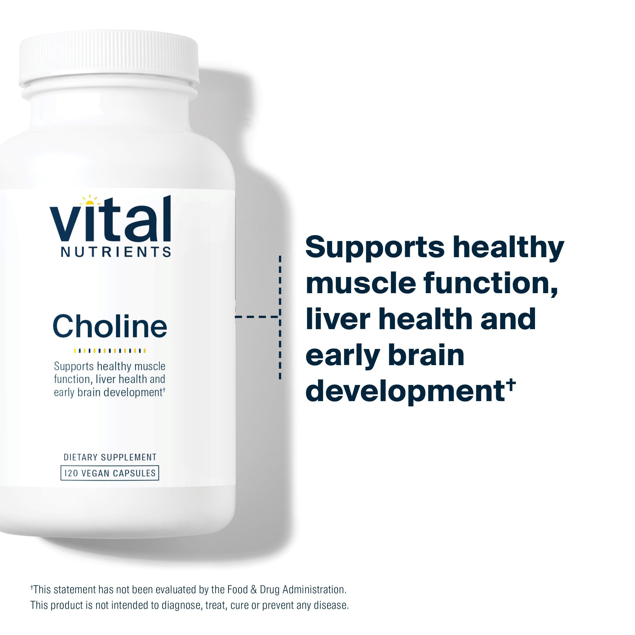 Vital Nutrients Choline 550mg, 120 Capsules — Amazon image 3