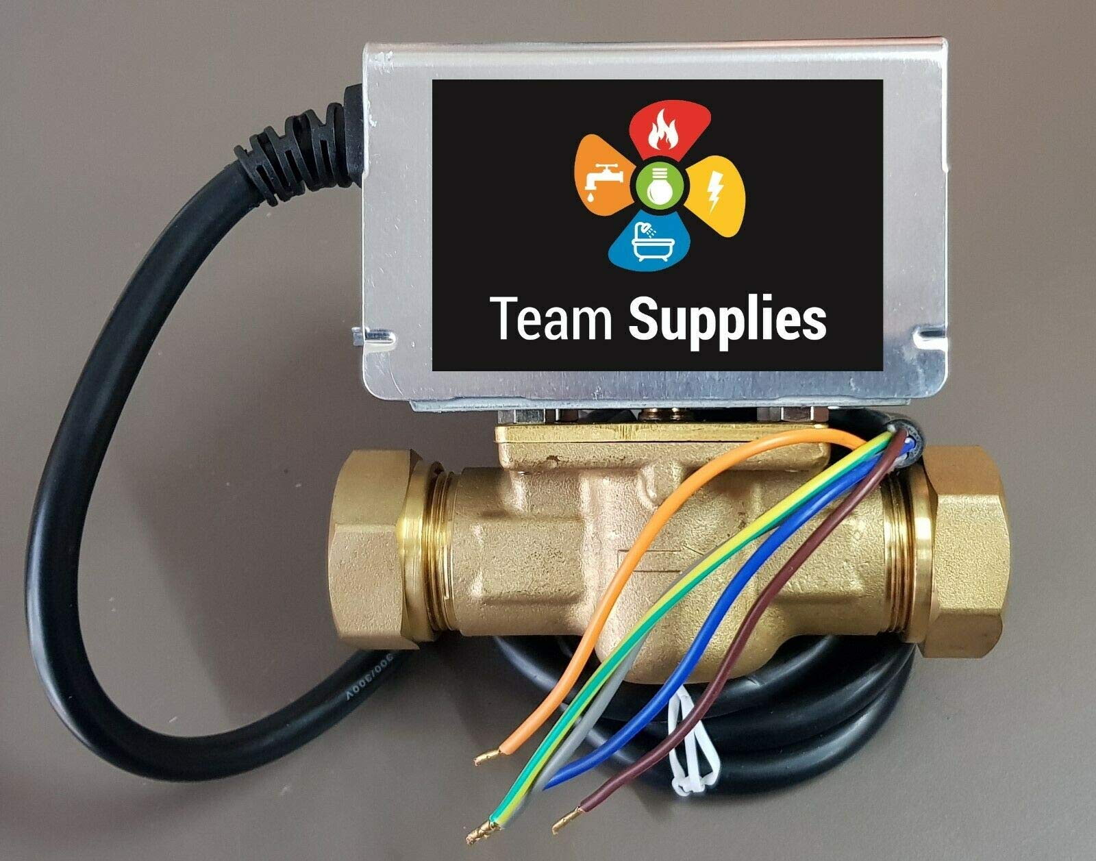 Teams 22mm 2 Two Port MOTORISED Zone Valve 5 Wire Replaces Honeywell V4043H