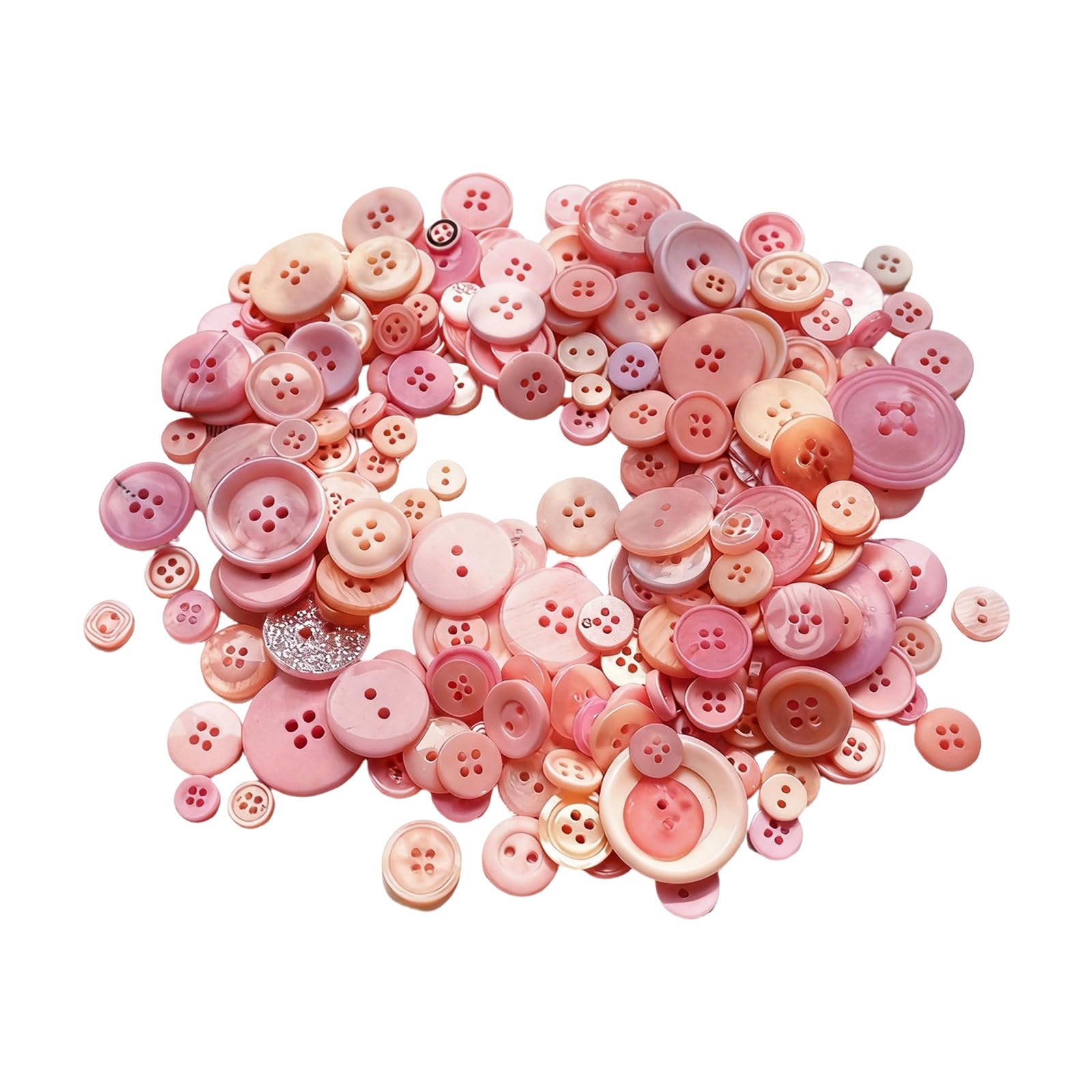 NVOQILIN Sewing Buttons for, Resin Button Pack with Mixed Sizes for Card Making, Albums, and Decor Accents Assorted Colorful Plastomer Craft Buttons