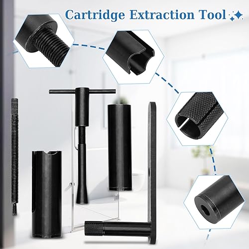Miniatura 4 de Herramienta profesional de extracción de cartuchos de válvula de ducha compatible con la serie Moen 1220, 1225 y 1222 Posi Temp - Fácil de usar