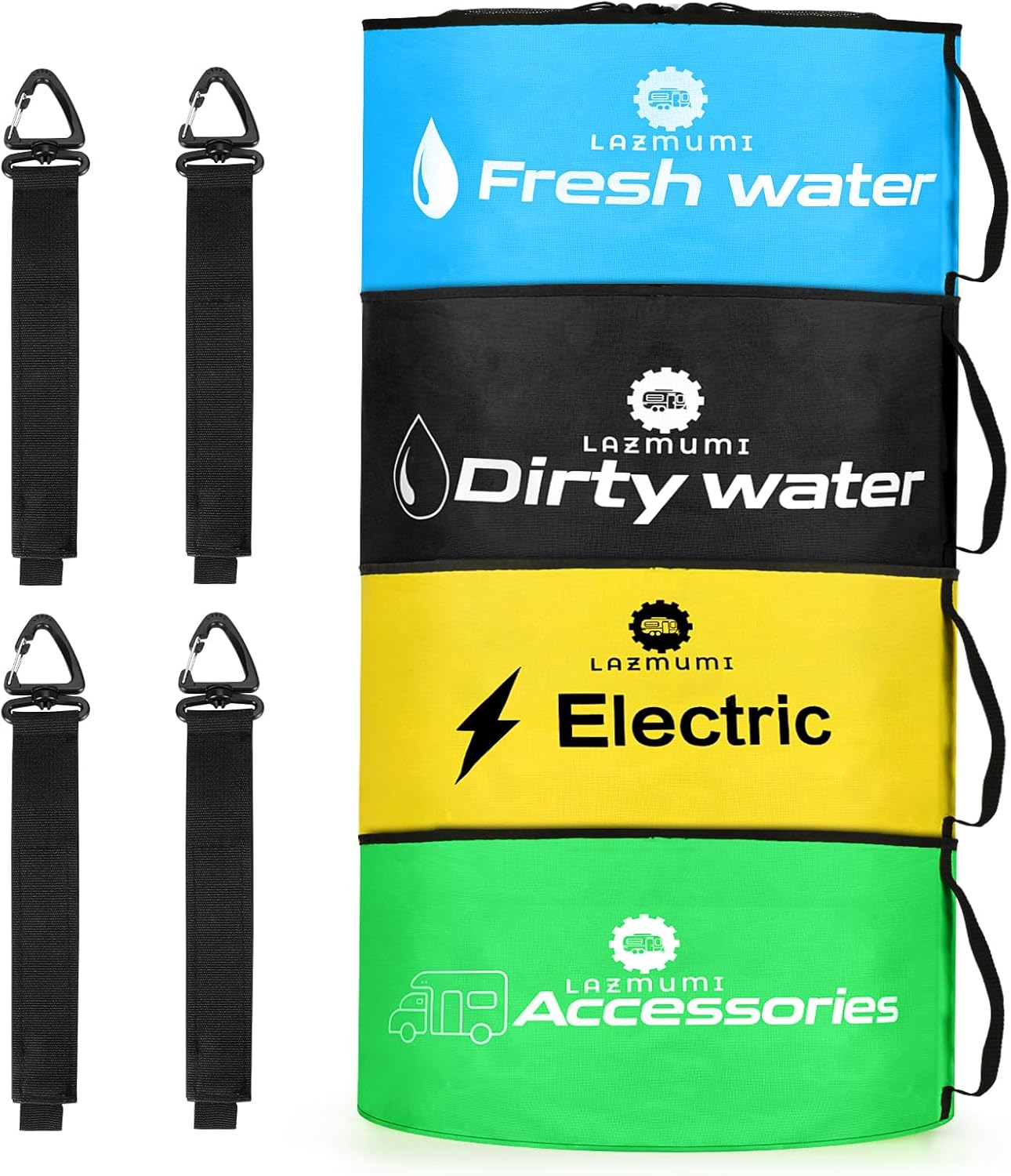 LAZMUMI 4PACK RV Hose Bag Storage, Waterproof RV Hose