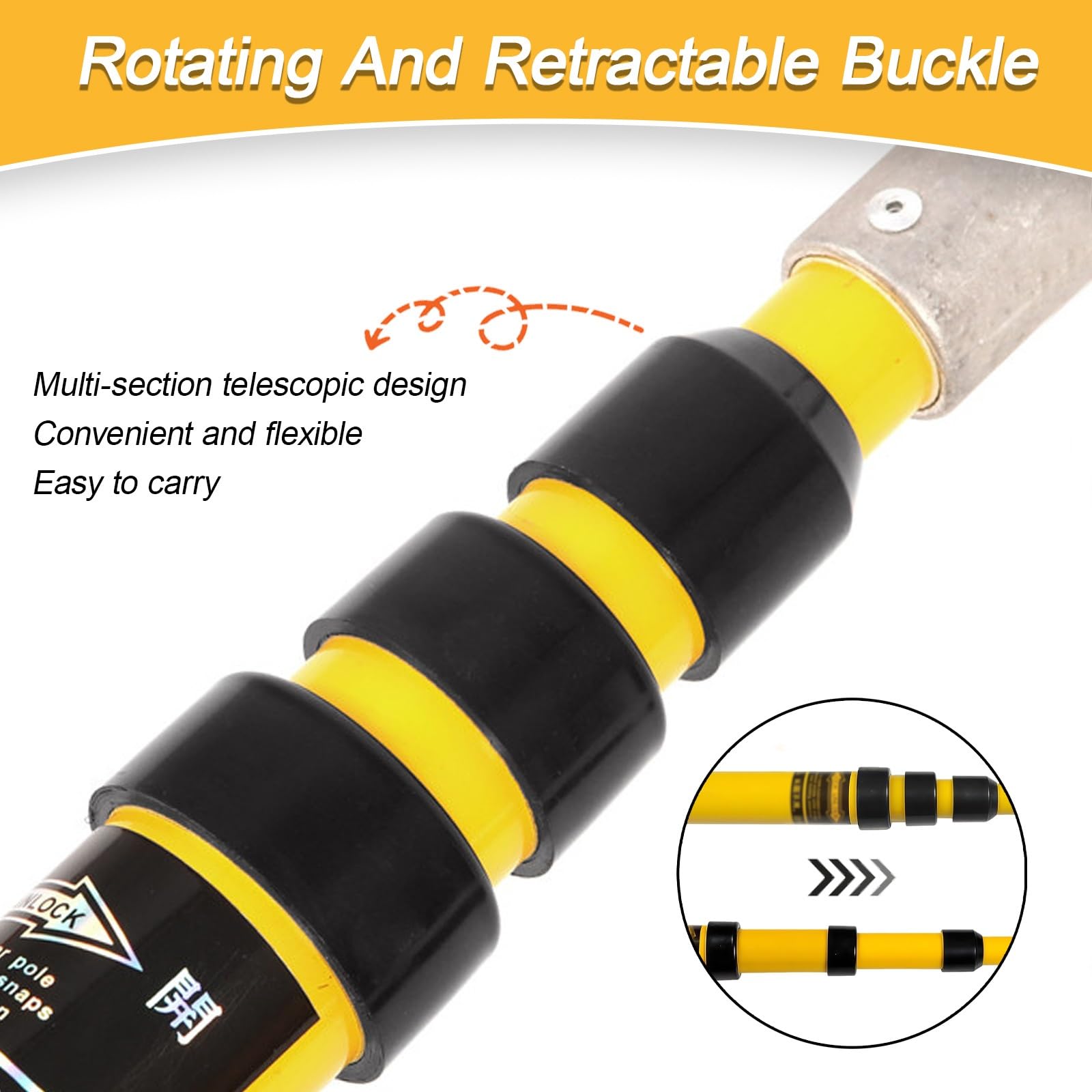 Gancio di salvataggio isolato retrattile portatile Hot Stick strumento di sicurezza per elettricisti Linemen manutenzione di alimentazione
