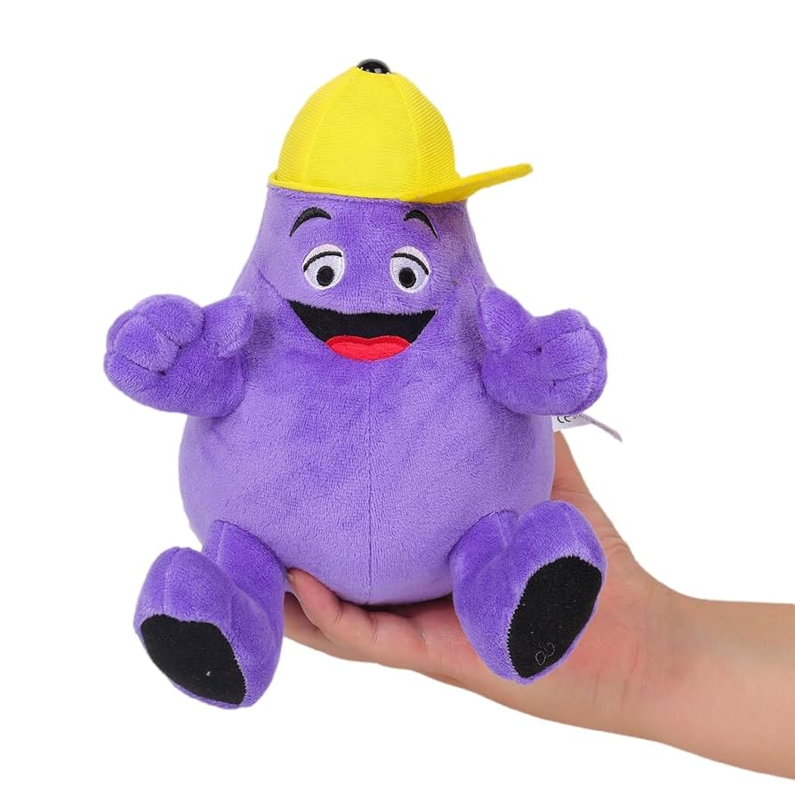 Amazon.co.jp: Grimace ぬいぐるみ – 8インチ しかめっ面