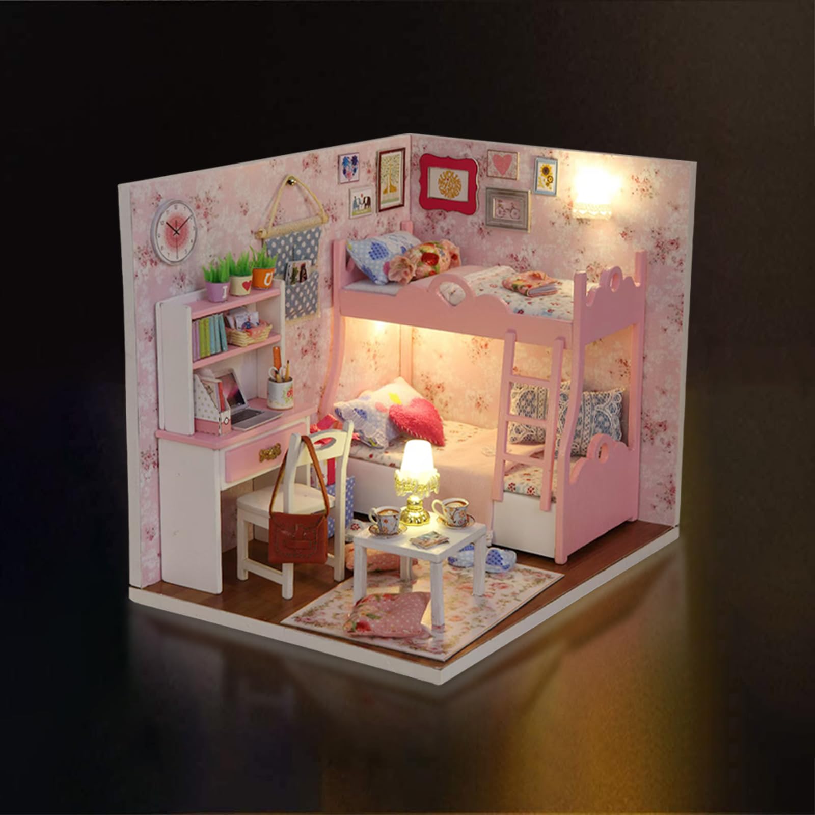 DIY Casa di Bambola in Legno in Miniatura Casa Kit