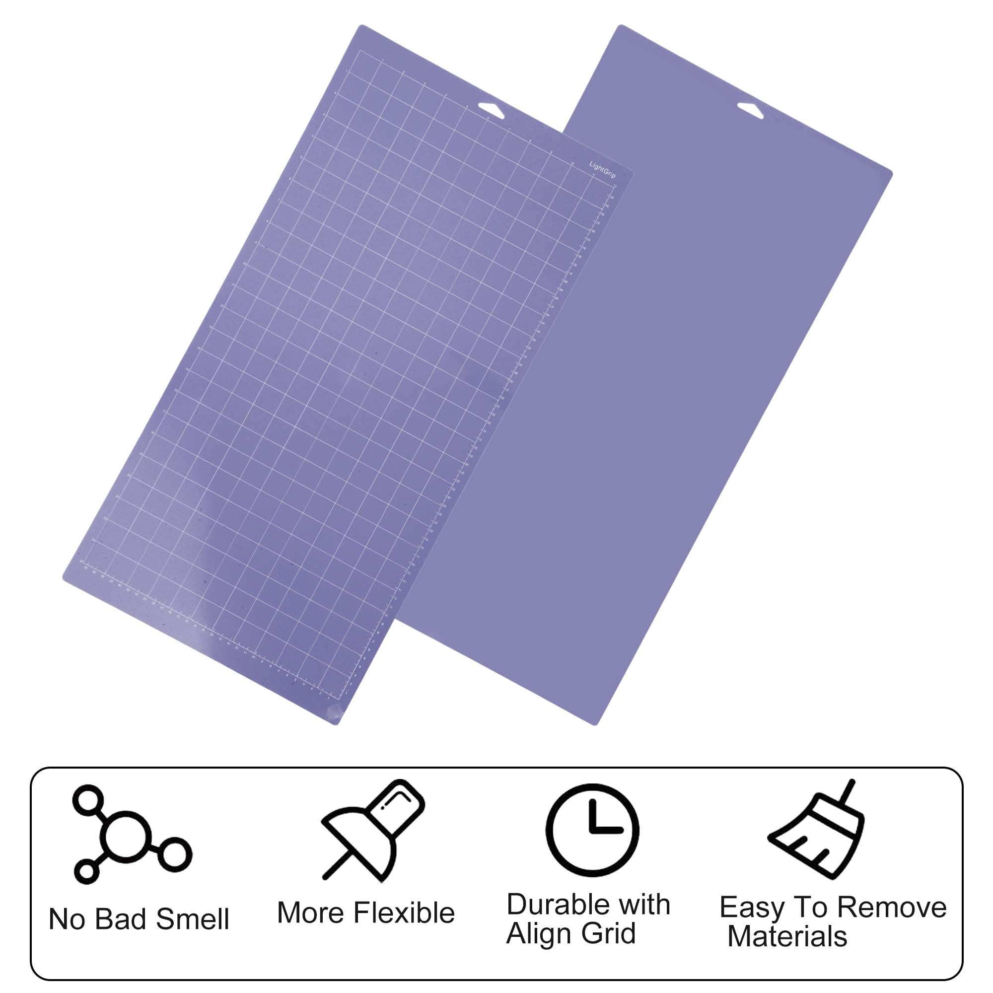 Tappetino per taglio per Cricut Maker 3/Maker/Explore 3/Air 2/One, 12x24 pollici, Forte Adesivo Antiscivolo Durevole Tappetini da Taglio, Viola