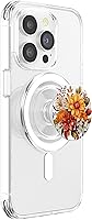 Vista 3 de Linda flor de otoño sublimación Clipart Hojas de otoño PopSockets MagSafe PopGrip para iPhone