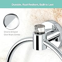 Vista 3 de Gatco Clarion - Toallero cromado, acrílico transparente