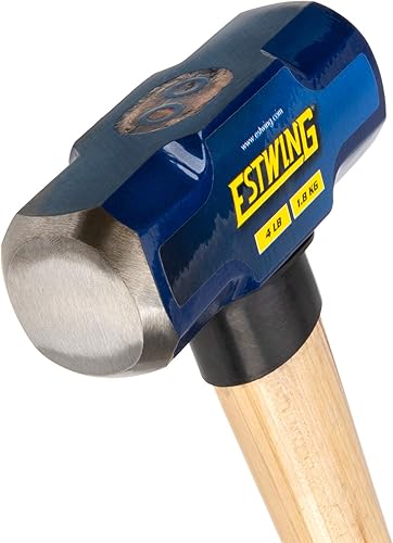Miniatura 6 de Estwing Martillo de trineo de cara dura de 8 libras para postconducción, fractura de piedra y demolición, mango de acero duradero de 36 pulgadas con