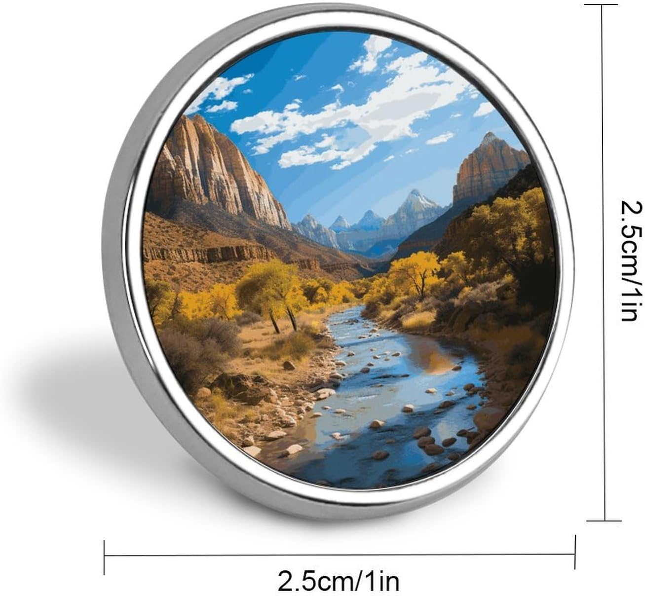 Mens Lapel Pins for Suits Brooch Badge, Zion National Park image 2