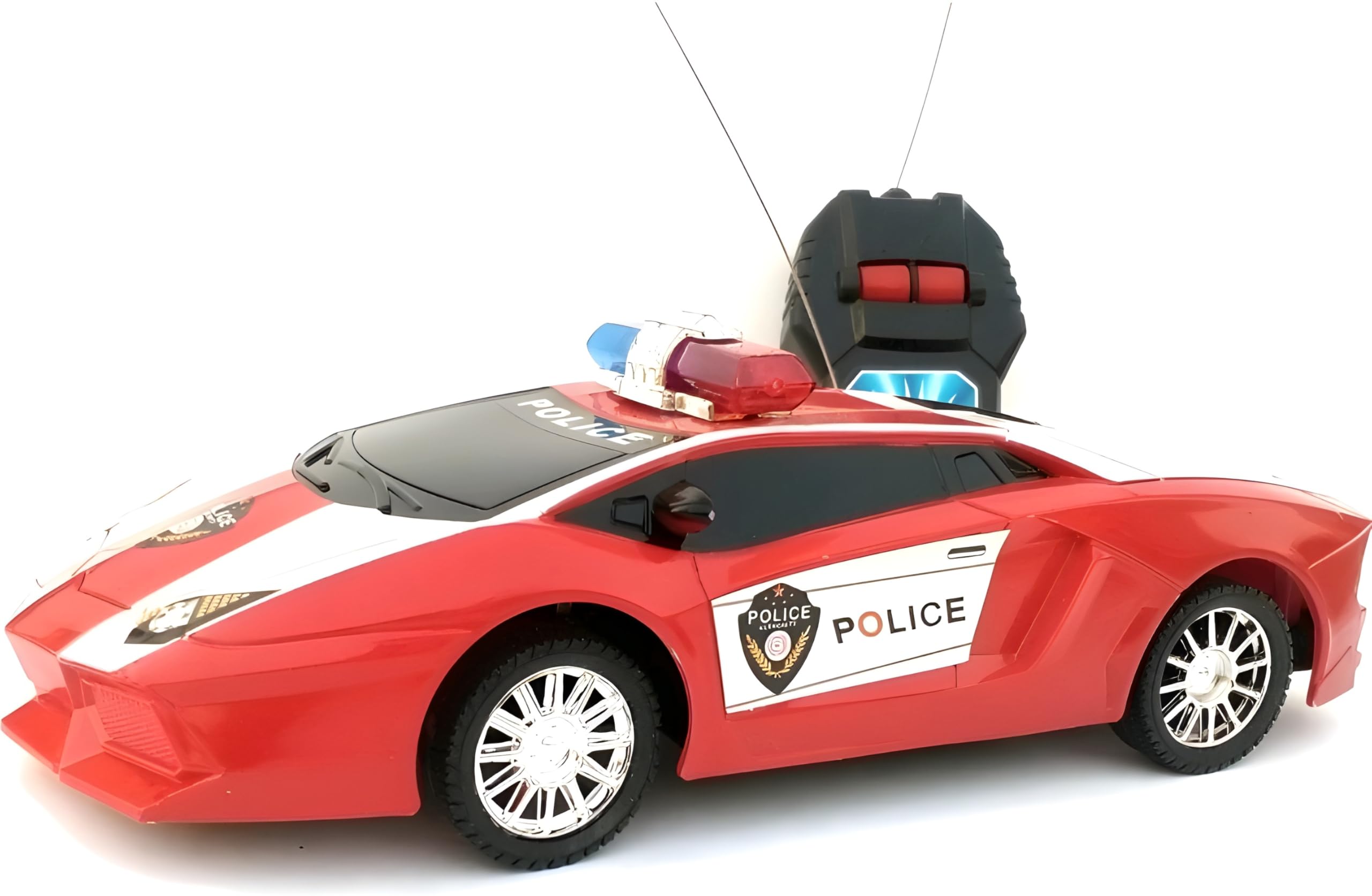 Zenex Store Police Remote Control Car with Light & Sound Rotating Bump and Go Action for Kids (B0DCS9HF1T) Amazon Price History, Amazon Price Tracker