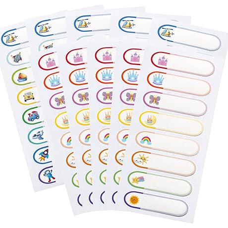 80PCS Baby Bottle Labels for Kids Stuff