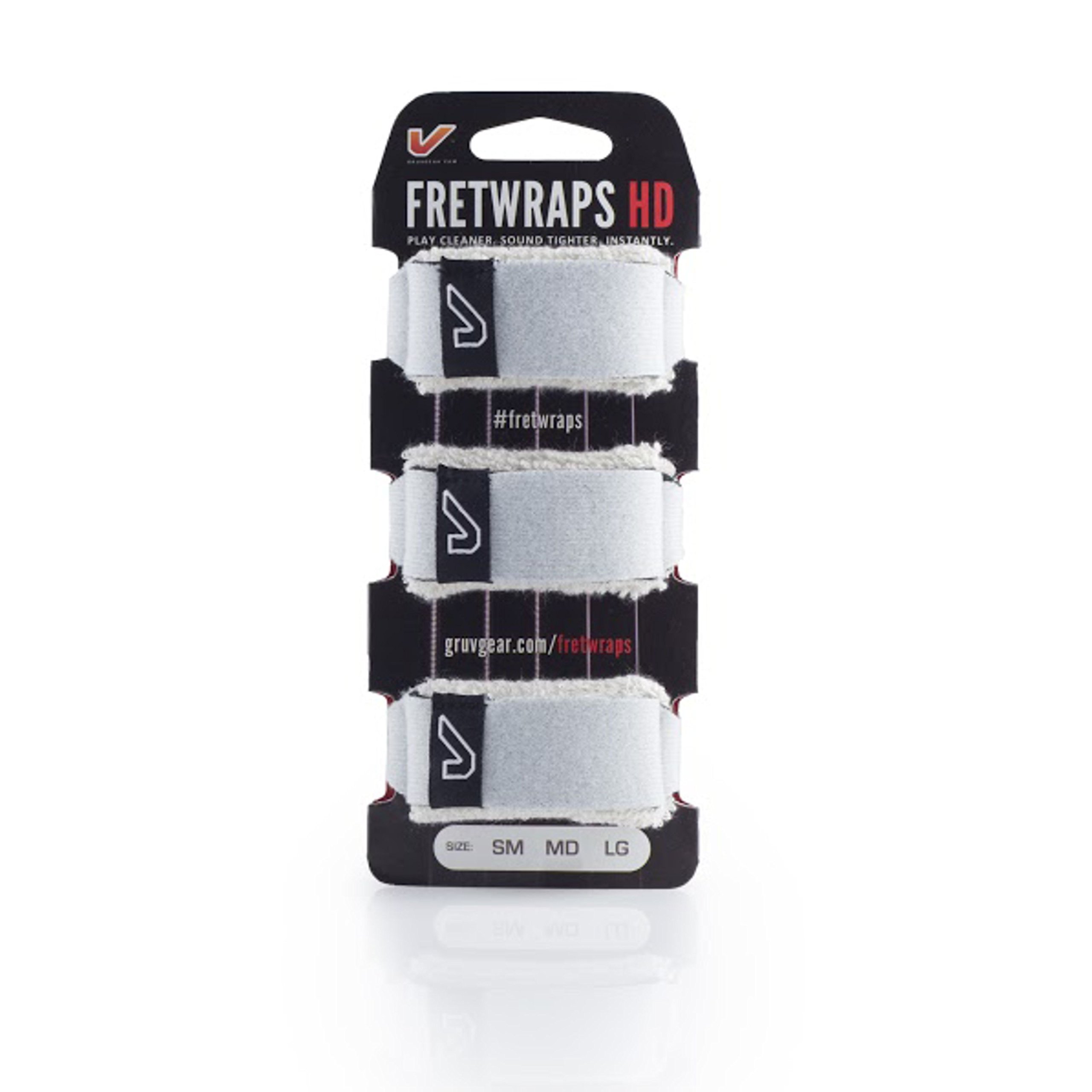 Gruv Gear FretWraps HD 3-Pack"Stone" Guitar String Muters, White, Extra Large