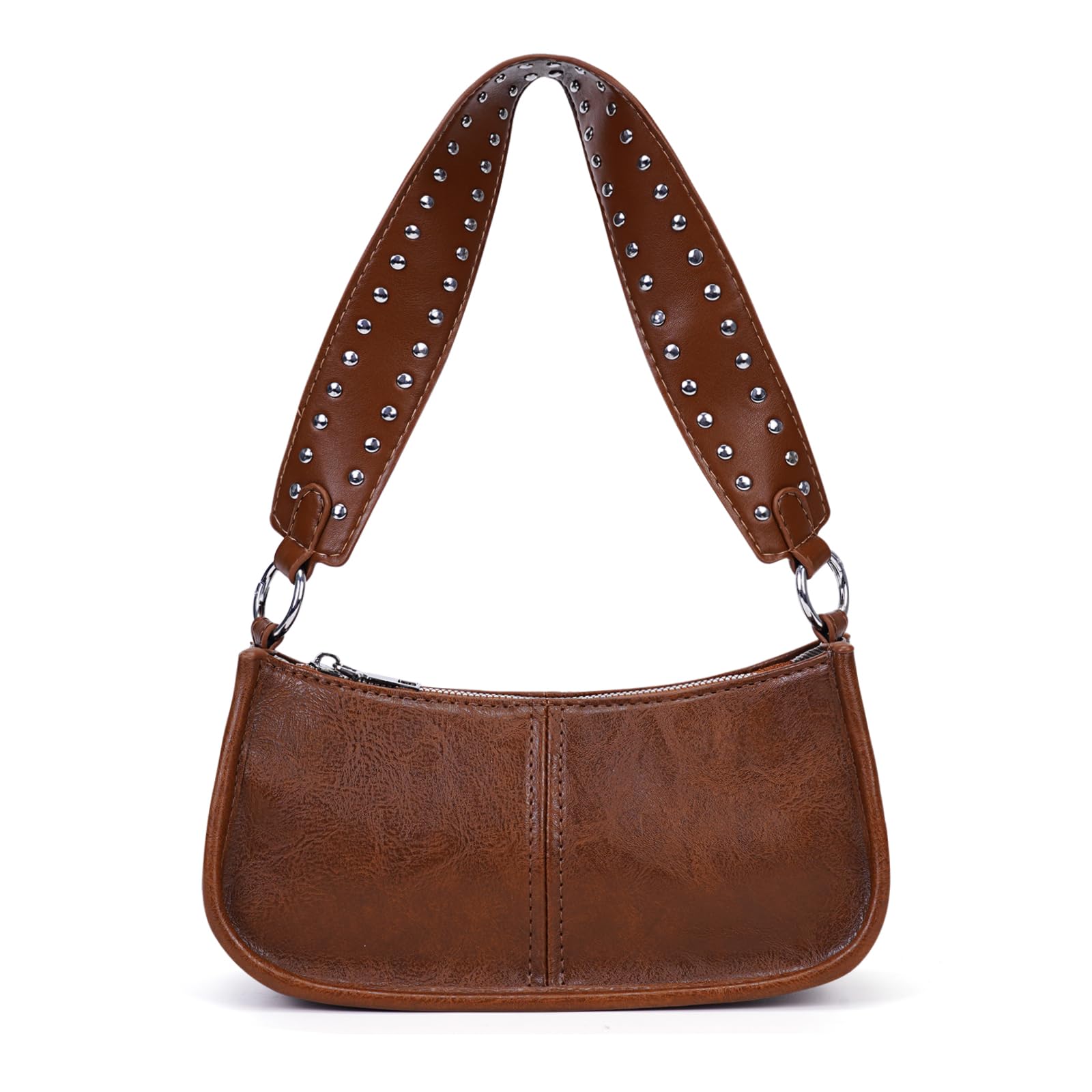 GETERUUVShoulder Bags for Women Y2k Purse and Handbags Retro Studded Crossbody Bag Small Shoulder Purse Leather Hobo Handbag