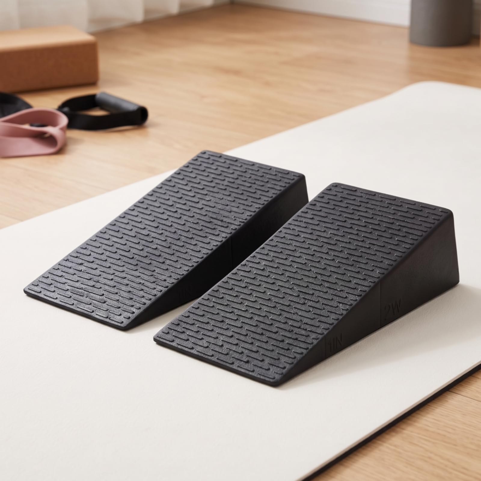 Fitness Stretching Board Tavola Inclinata Palestra Pedana Angolata Cuneo Squat Antiscivolo Calf Stretcher Leggera per Riscaldamento Gambe Potenziamento Lower