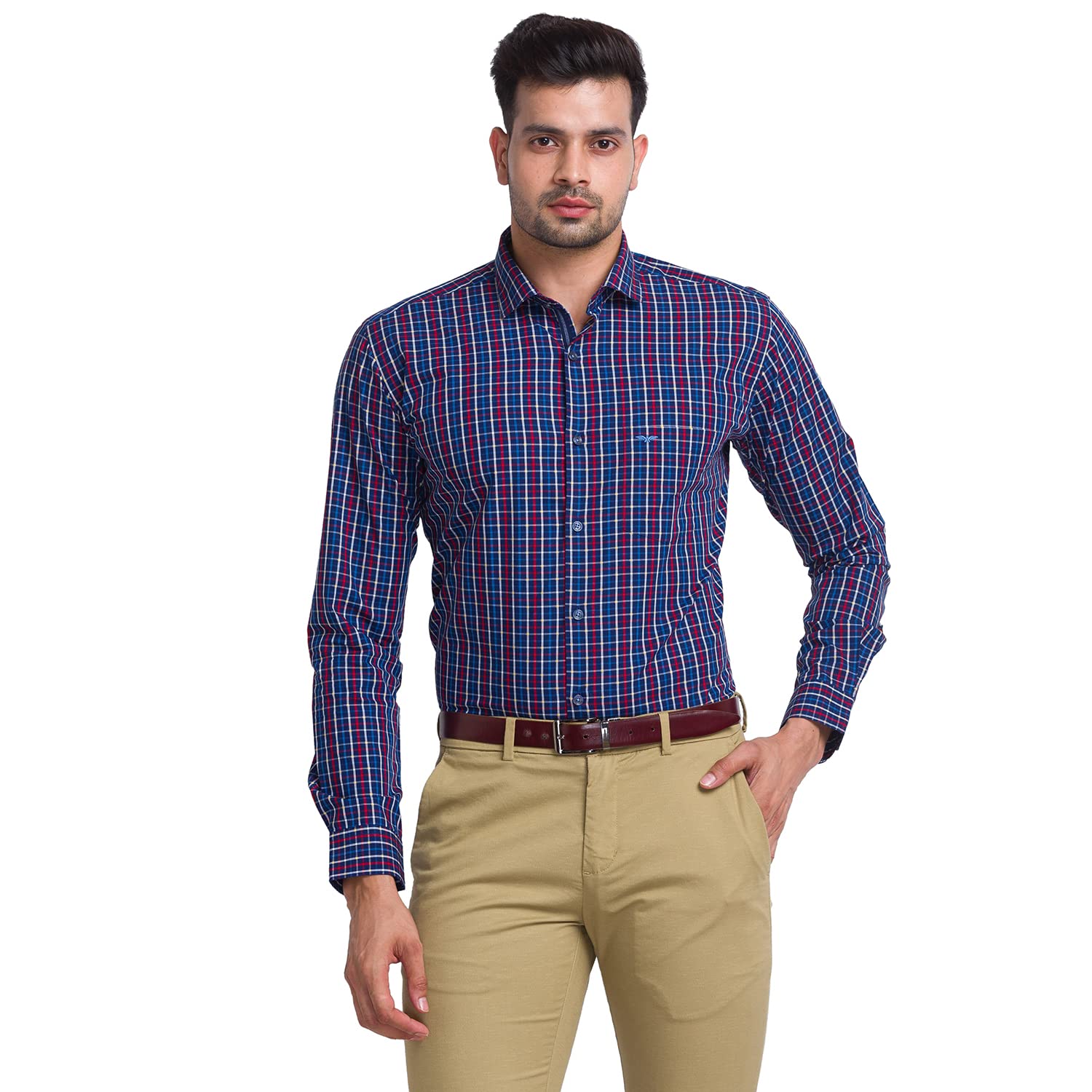 Park AvenueMen's Regular Fit Causual Shirt (PCSA02534-B7)