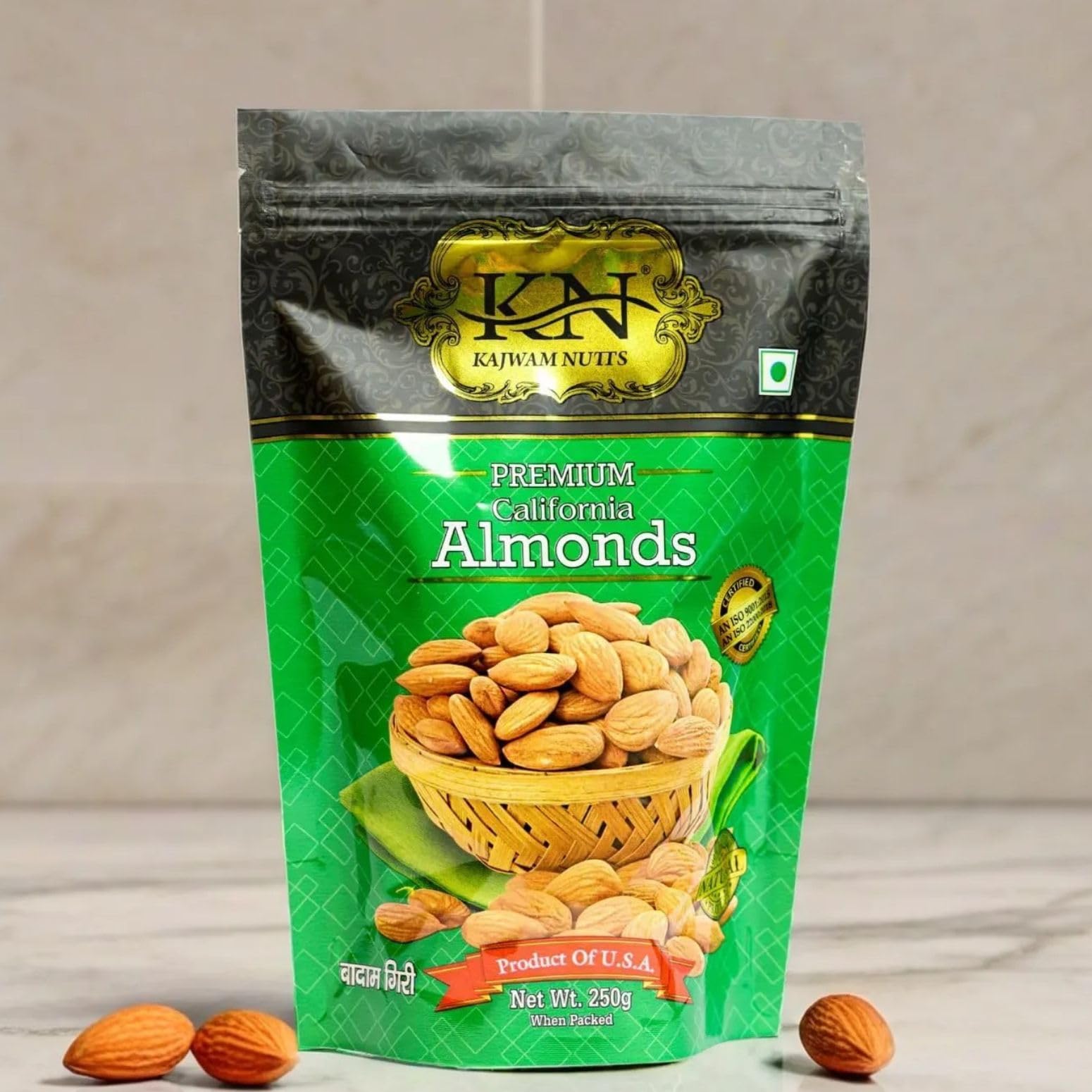 Kajwam Nutts Premium California Badam Giri, Independent Almond 250 gram | High in Fiber & Boost Immunity I Gluten Free 4