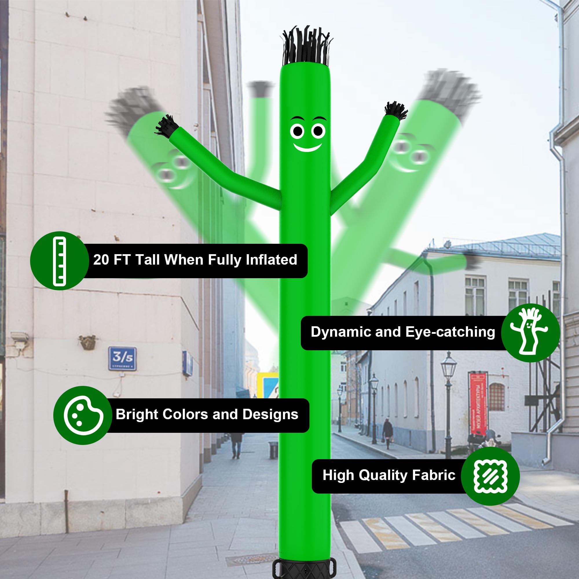 Sky Waving Inflatable Tube Man Only,20 ft Wacky Tube Guy
