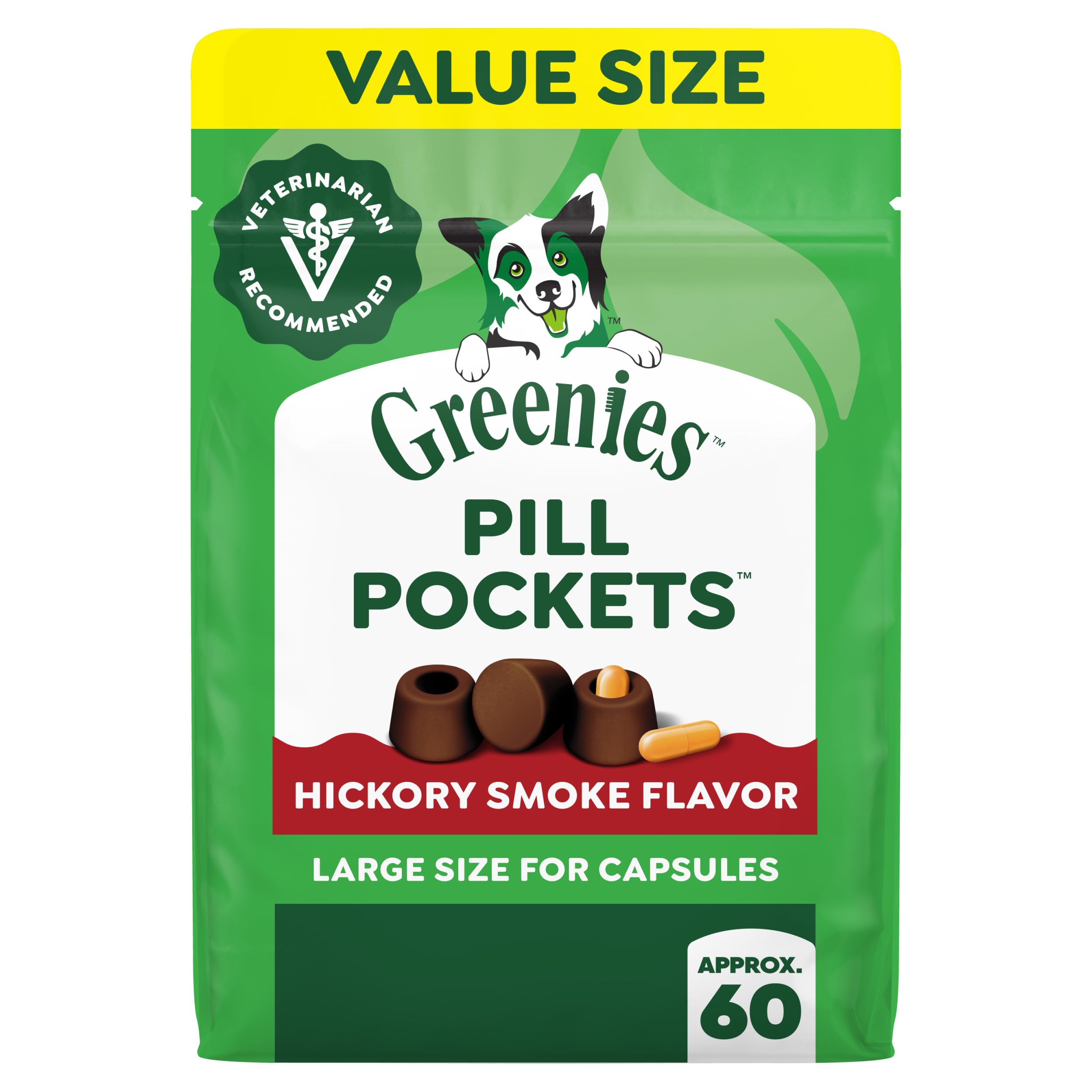 Greenies Pill Pockets Dolcetti per Cani, Senza Cereali, con Formula all’Anatra e al pisello