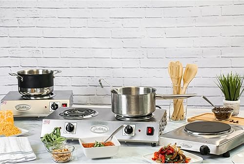 Miniatura 2 de Cadco PCR-1S - Gama profesional de hierro fundido acero inoxidable