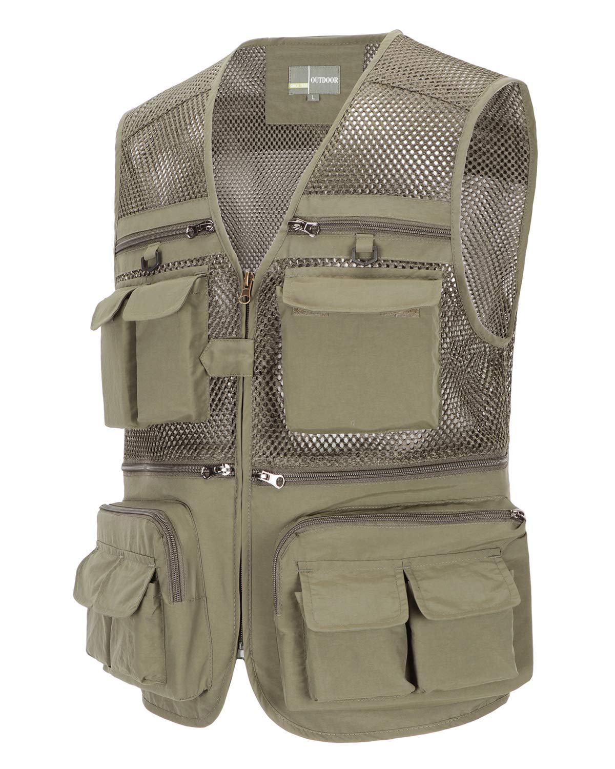 Męska outdoorowa szybkoschnąca kamizelka wędkarska wiele kieszeni siatka kamizelka kamizelka kamizelka top wielofunkcyjny kemping polowanie kamizelka kamizelka kamizelka z 16 kieszeniami