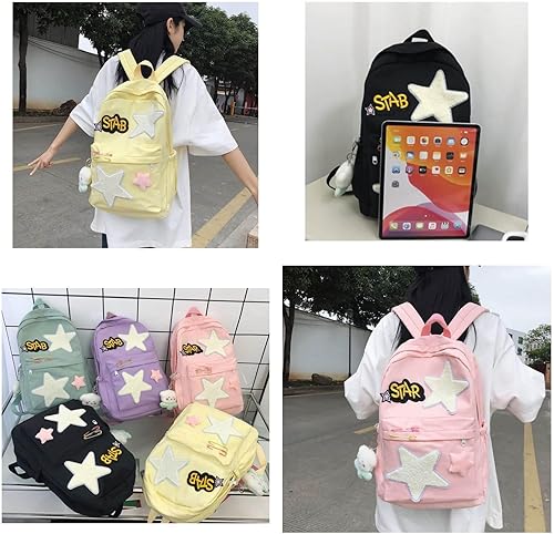 Miniatura 6 de Mochila de Halloween Y2K, linda mochila estética Kawaii para mujer, Negro -, Mochilas Daypack