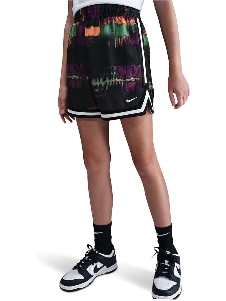 Black Nike Dri-FIT DNA 5" Shorts Glitch (Little Kid/Big Kid)