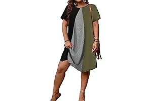 Women's Flattering Plus Size T-Shirt Dress: Enhance Your Curves
